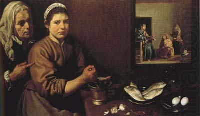 Le Christ dans la maison de Marthe et Marie (df02), Diego Velazquez